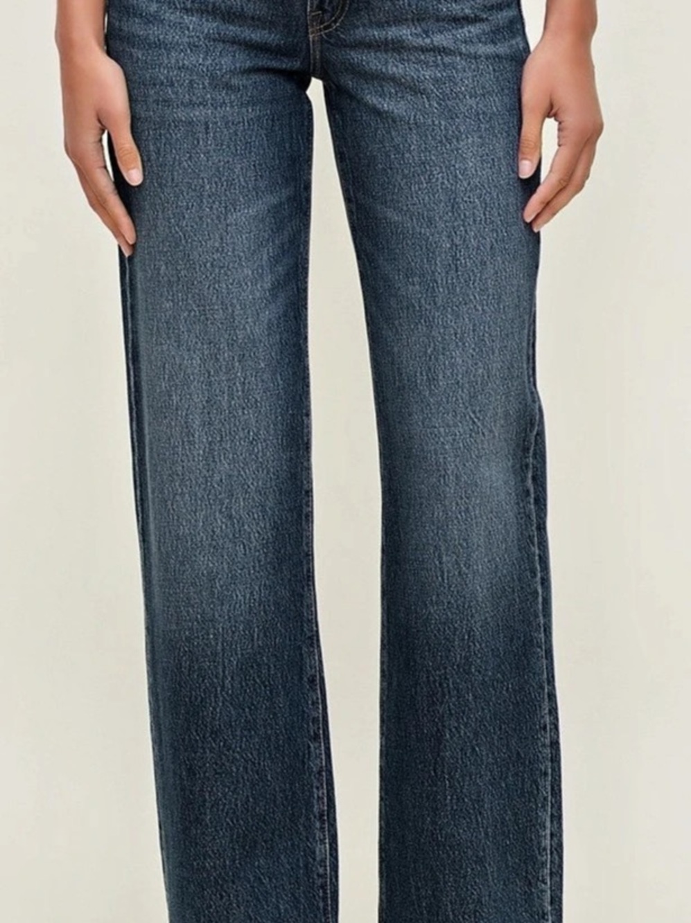 Dynamite Heidi High Rise Wide Leg Jeans Blue Waist 8